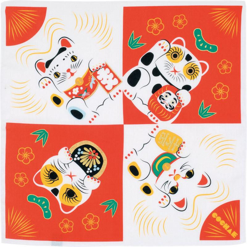 48cm Fuku COCHAE Manekineko Red
