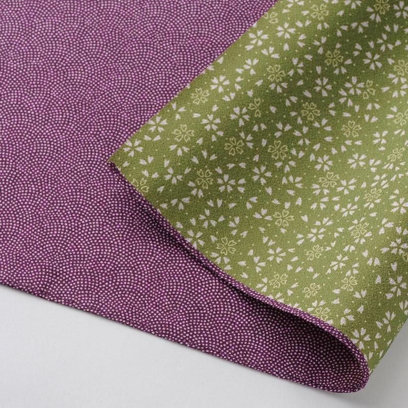 45cm Polyester Amunzen Reversible | Fine Sharkshin Pattern / Sakura Purp