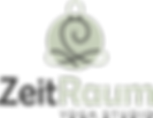 Logo des ZeitRaumYogaStudio – modernes Design in schwarz und Hellgrün, symbolisiert Ruhe, Achtsamkeit und Offenheit.