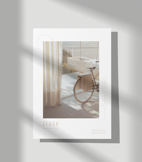 Mise en page d'un flyer design.
