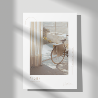Mise en page d'un flyer design.
