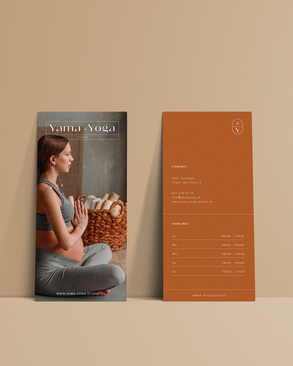 Flyer pour un studio de Yoga