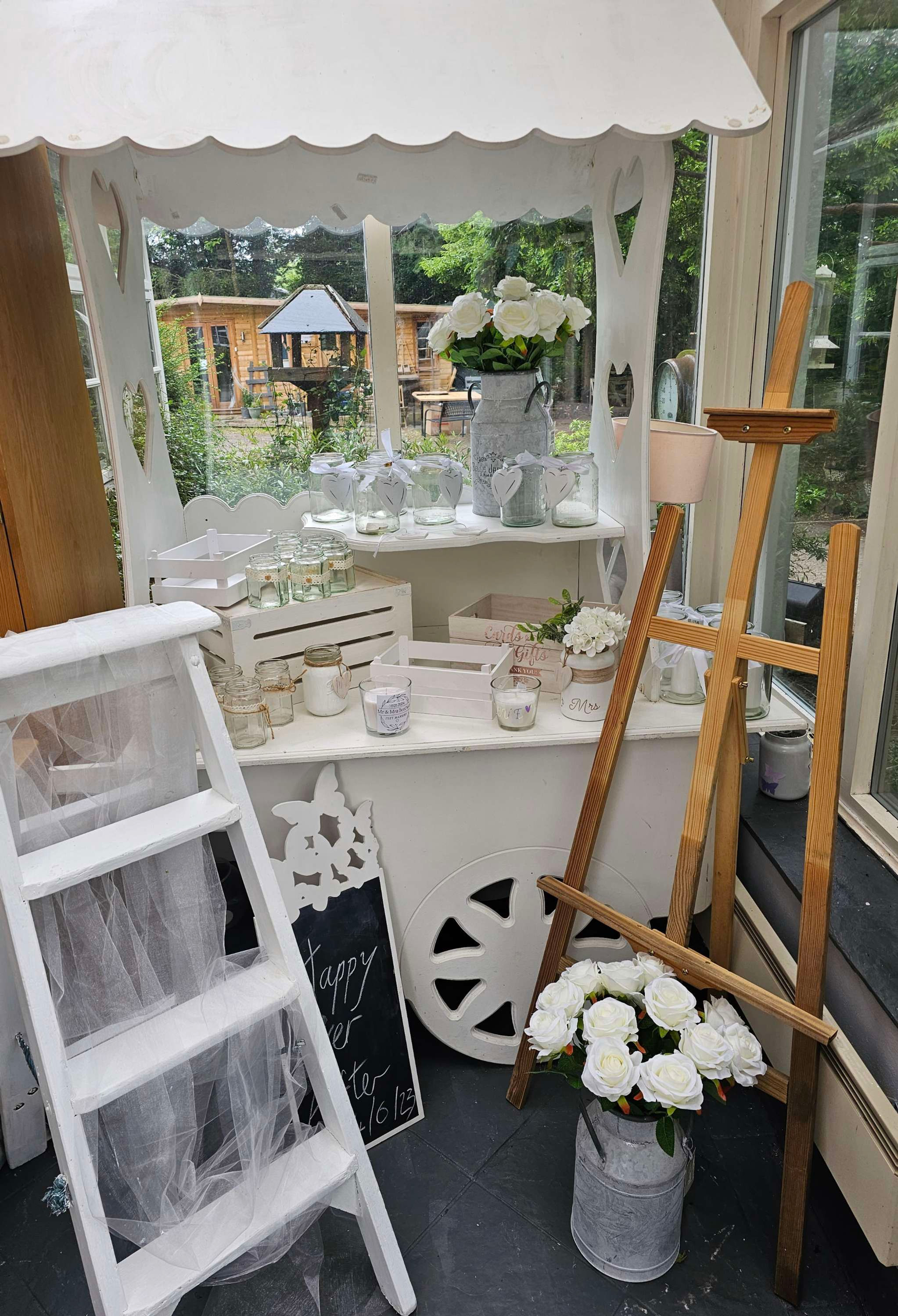 Wedding decor for hire and personalised items