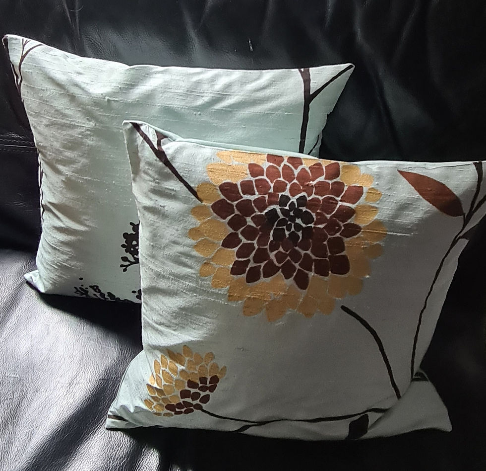 Thumbnail: Beautiful silk cushions