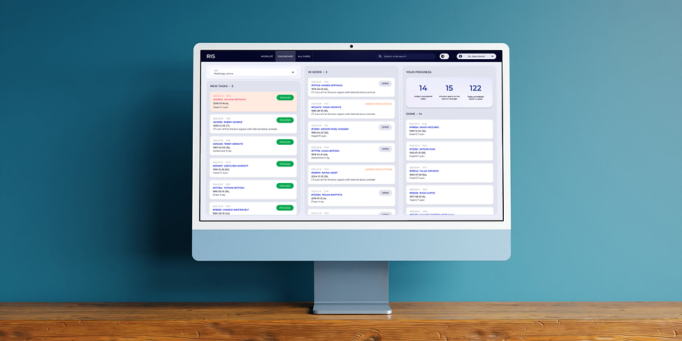 Radiology Software Screen