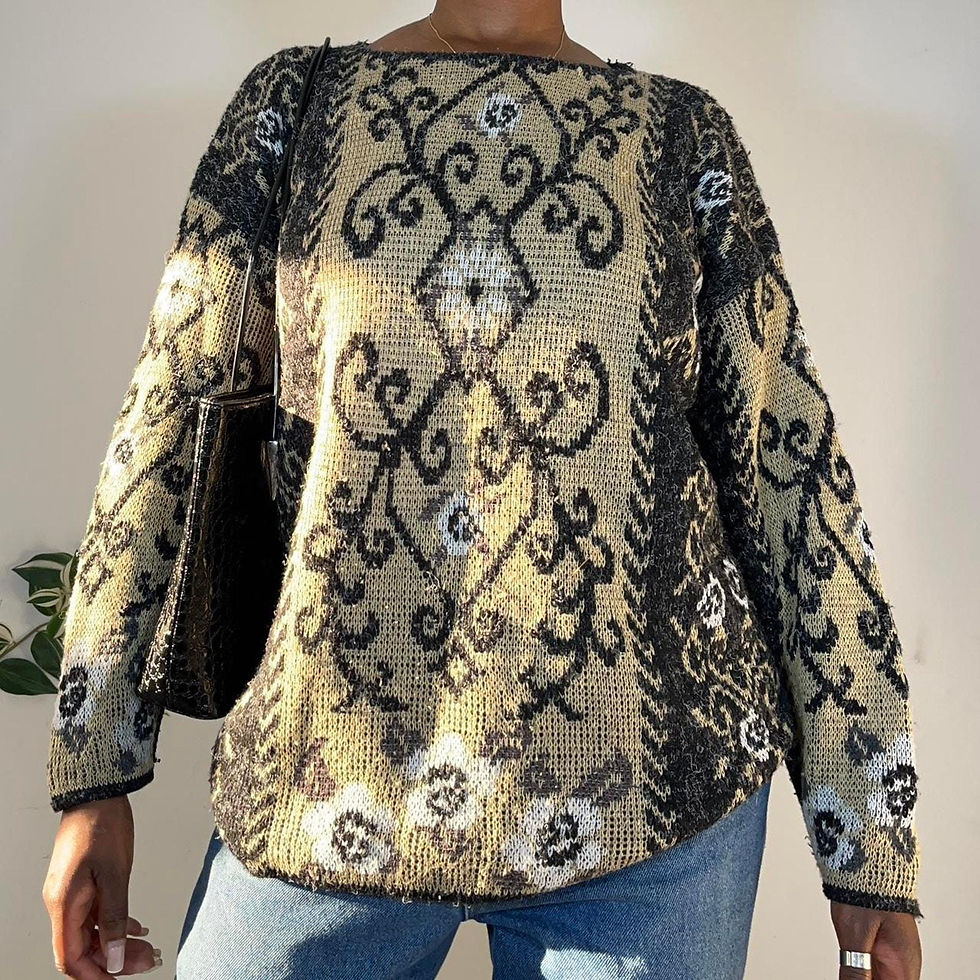 Thumbnail: Vintage knit crew size ml
