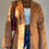 Thumbnail: Vintage caramel brown leather jacket