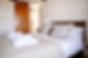 The master bedroom at a holiday home rental in North Devon.