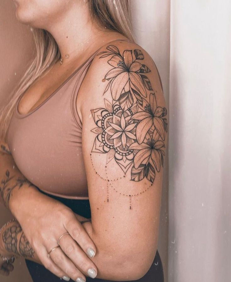Small shoulder tattoo women ideas inspiration