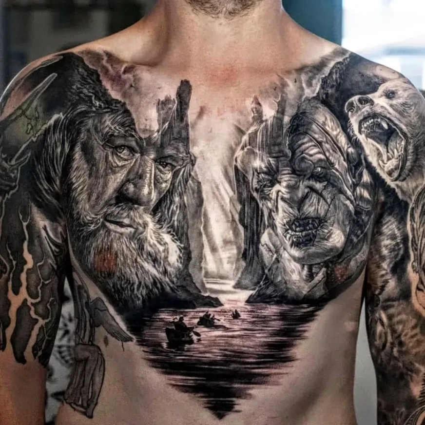 Tatuagem no Peito