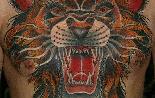 imagem mostrando Tatuagem de Leão Masculina