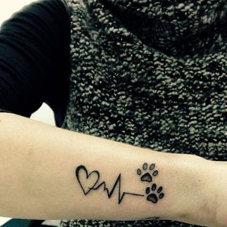 Minimalist Paw Print Tattoos
