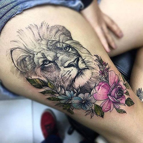 Tatuagem de Leão