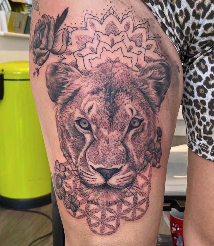 Tatuagem de Leão