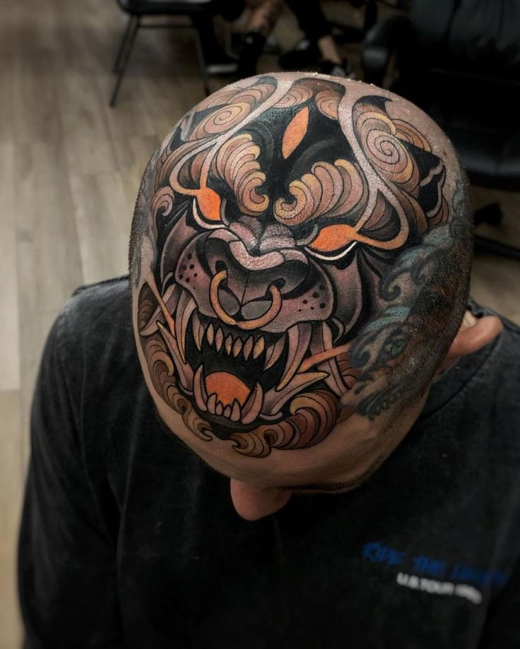 Head Tattoos for Bald Guys