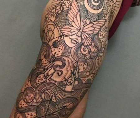 Tatuagem Feminina Na Perna