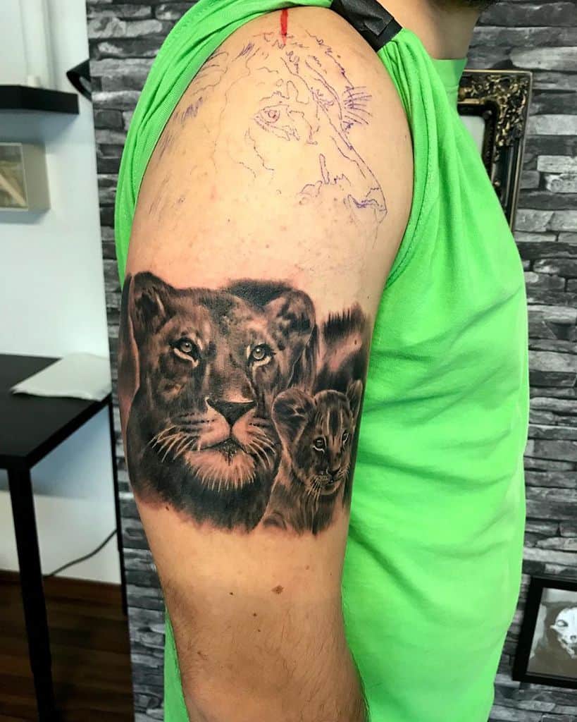 Tatuagem de Leão