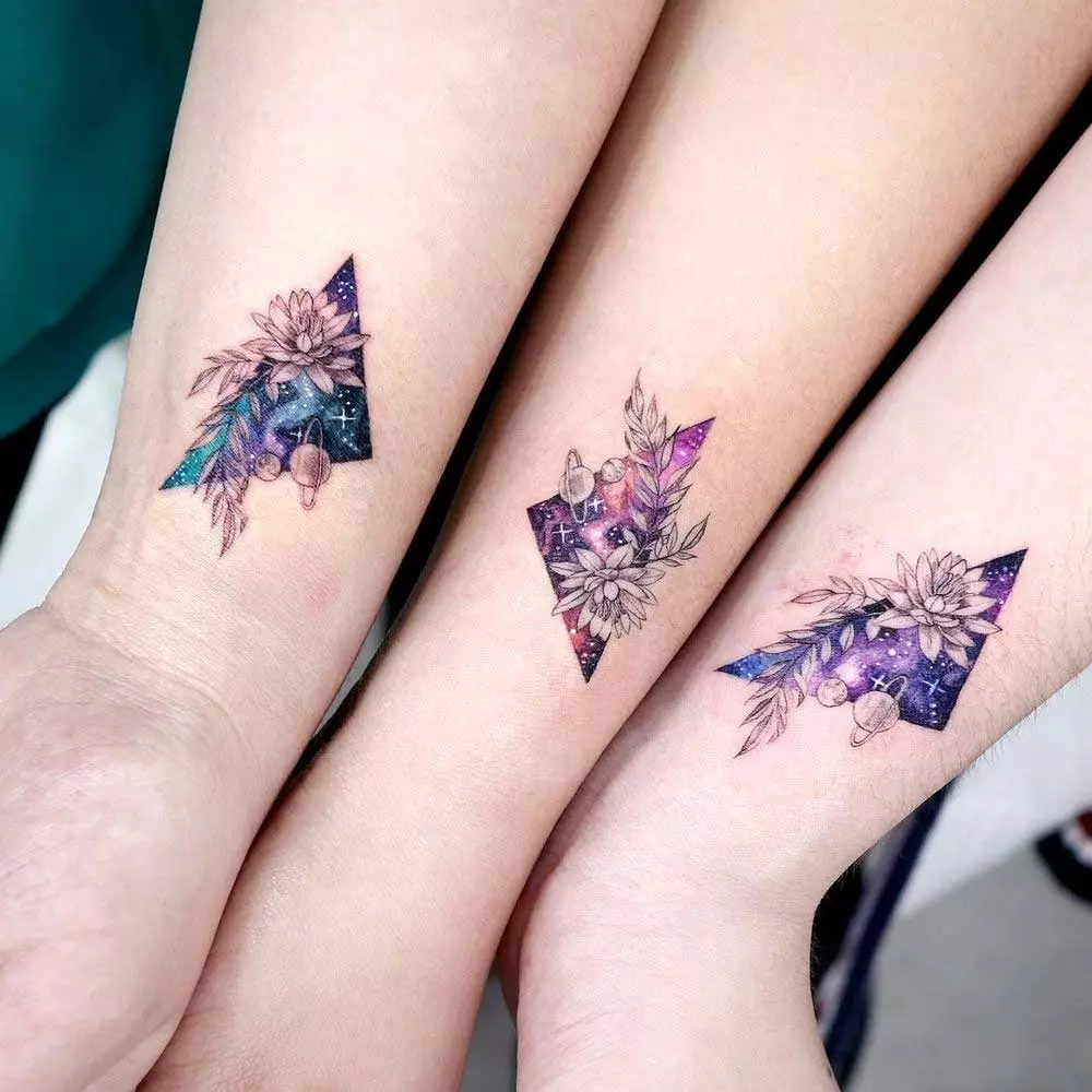 Imagem  mostrando Tatuagem de Amigas