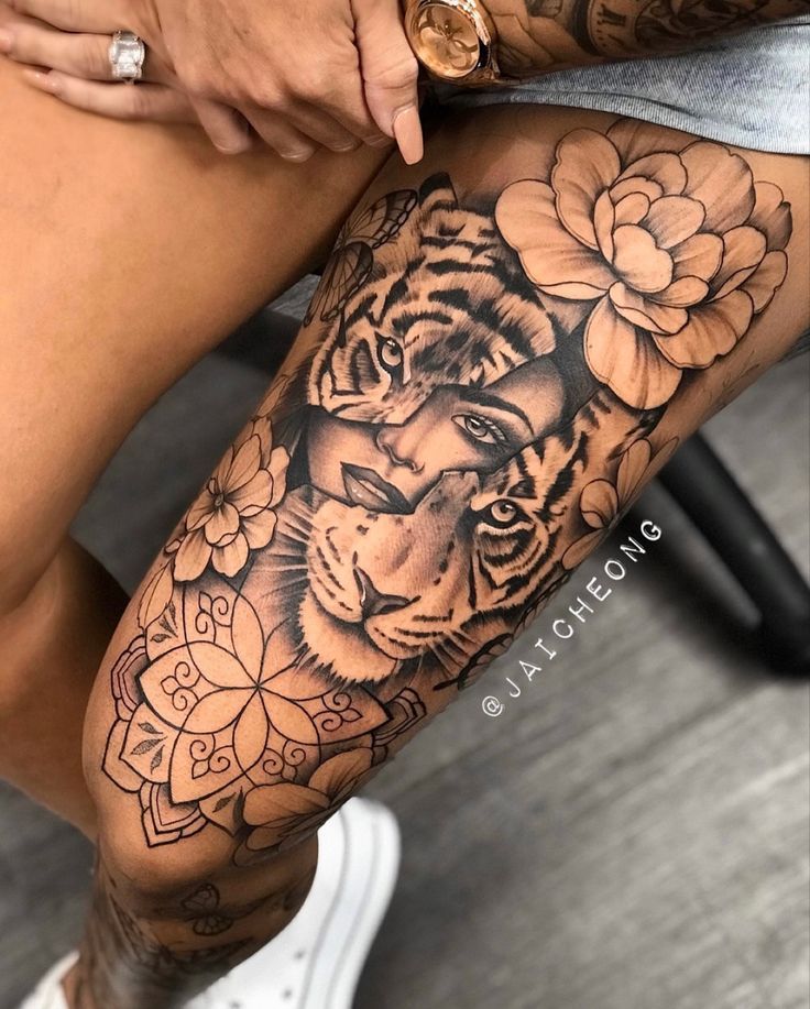 imagem mostrando 53 Inspirações de Tatuagem na Coxa
