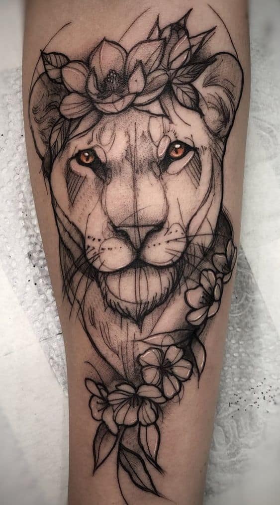 Tatuagem de Leão