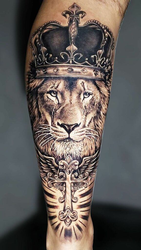 Tatuagem na batata da perna masculina: 48 ideias para Você se Inspirar