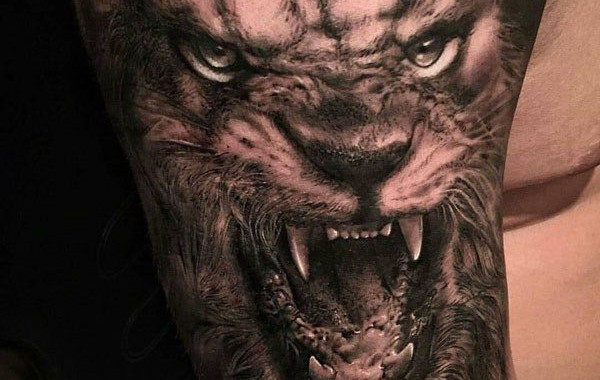 imagem mostrando Tatuagem de Leão Masculina