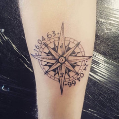 Best Placements for Compass Tattoos