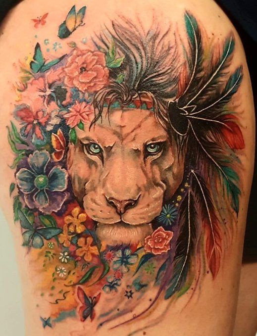 Tatuagem de Leão