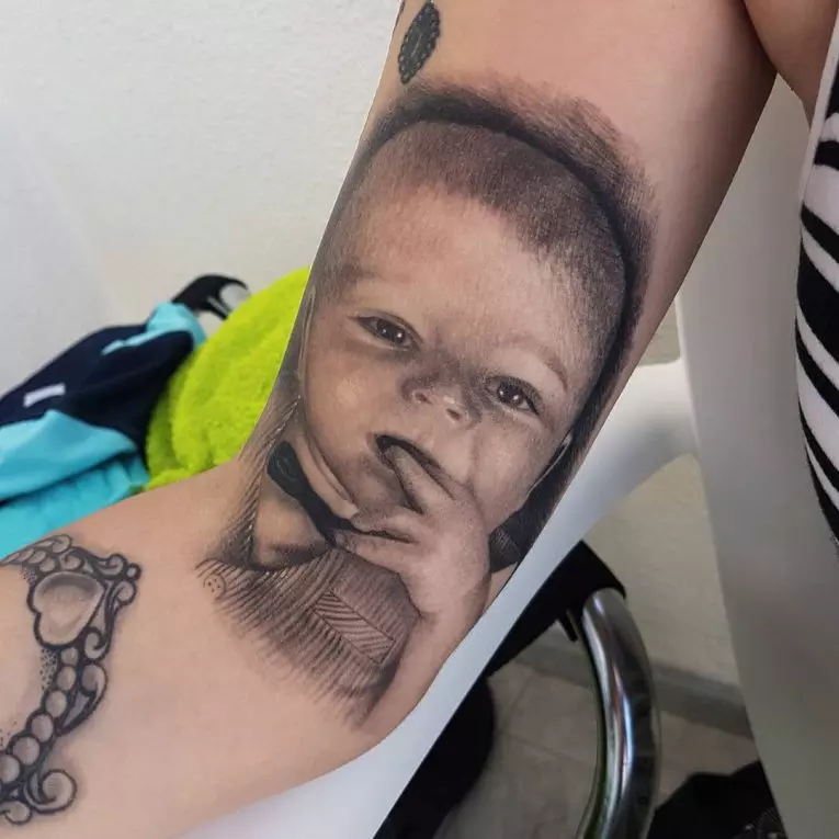 imagem de Tatuagem com Nome de Filho