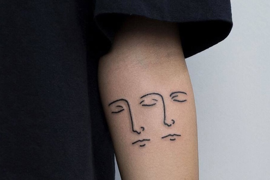 imagem mostrando uma Tatuagens Minimalistas Masculinas