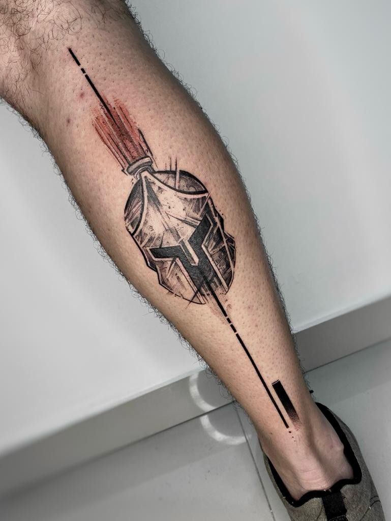 Tatuagem na Panturrilha Masculina