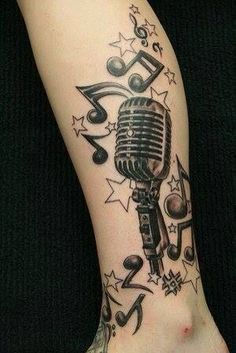 Rock and roll tattoo affordable budget design