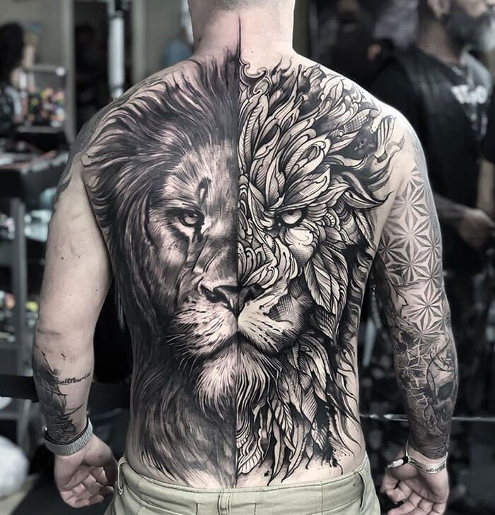 Tatuagem de Leão