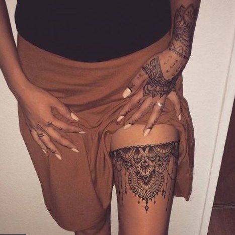 imagem mostrando 53 Inspirações de Tatuagem na Coxa