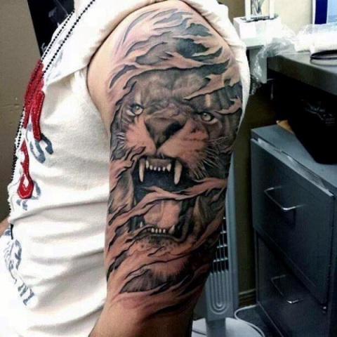 Tatuagem de Leão