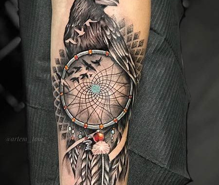 Tatuagem de apanhador de sonhos