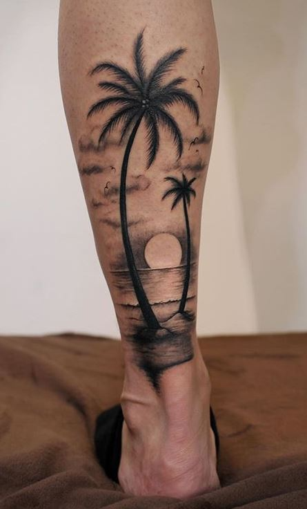 Tatuagem na Panturrilha Masculina