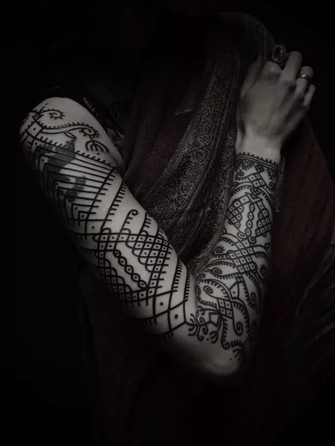 Tatuagem Blackwork