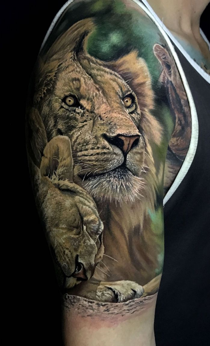 Tatuagem de Leão