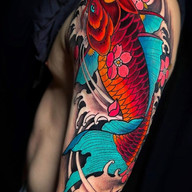 Red Koi Fish Tattoos