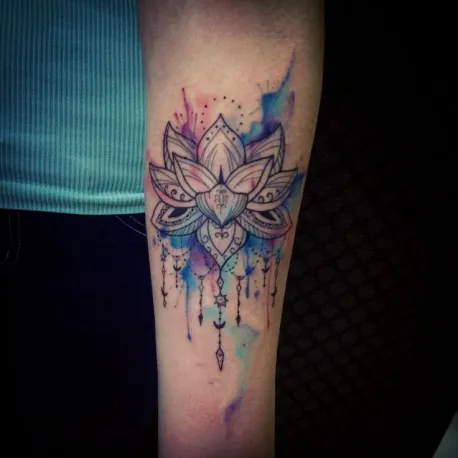 foto de Tatuagens de Flor de Lótus