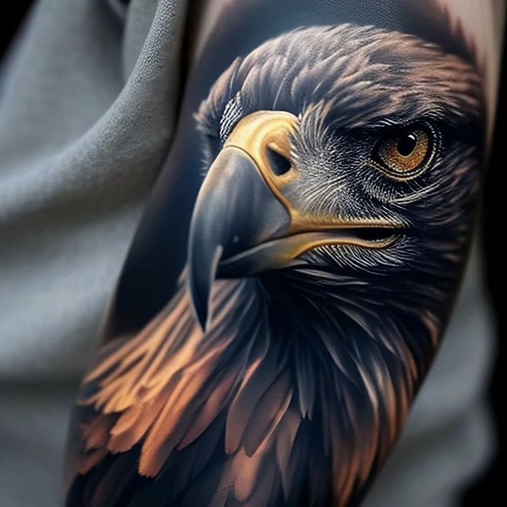 Tatuagens de Águia no Braço Masculino