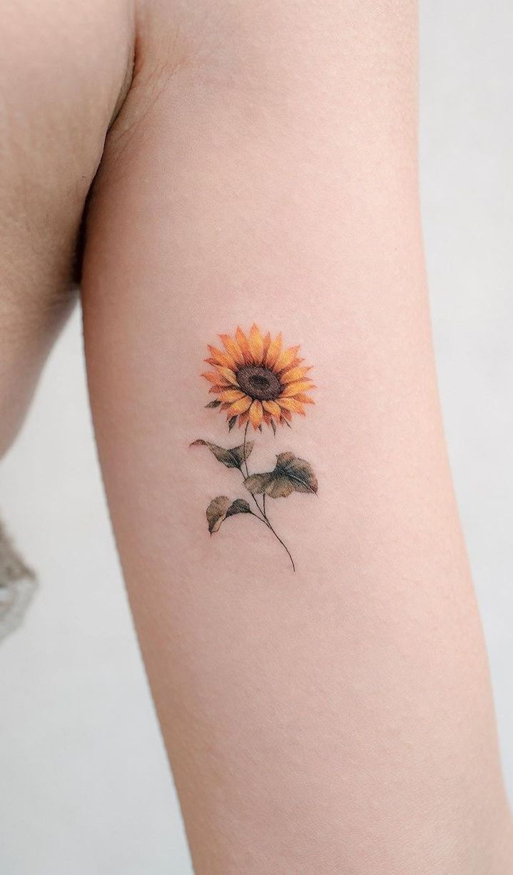 Tatuagem de girassol: 45 Inspirações para Você