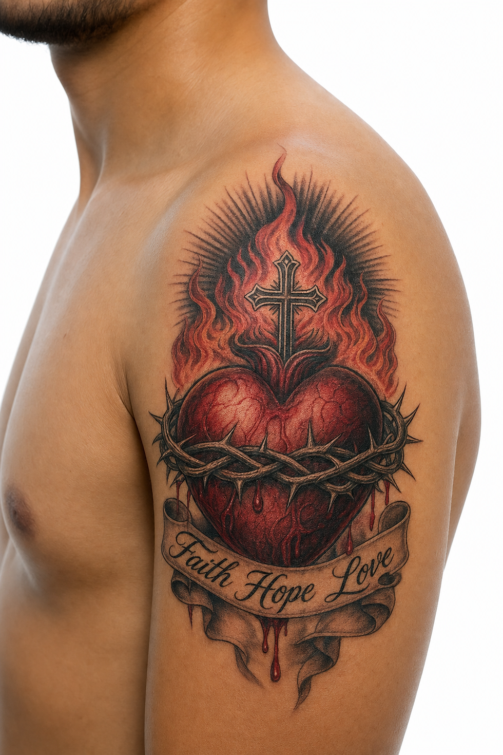 shoulder Heart Tattoo Ideas 