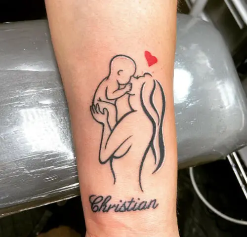 Imagem de tatuagem mães e filhos