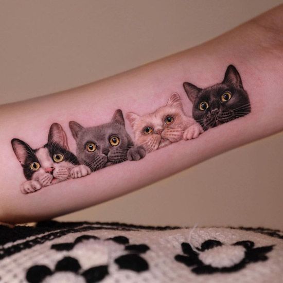tatuagem de gatinho