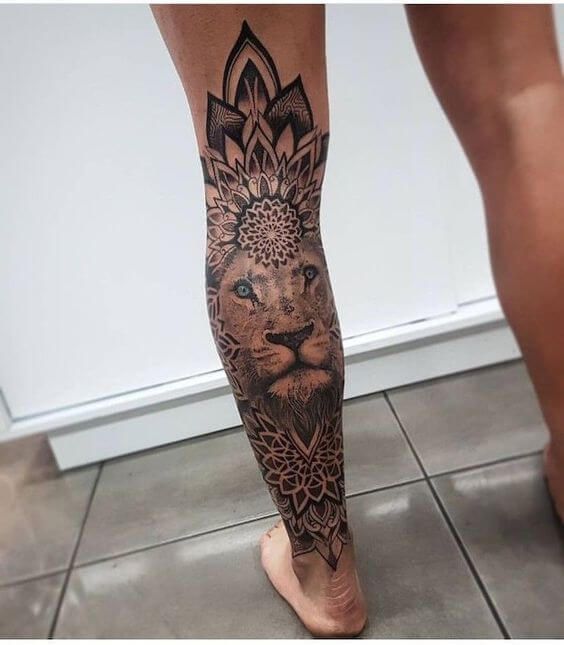 Tatuagem na Panturrilha Masculina