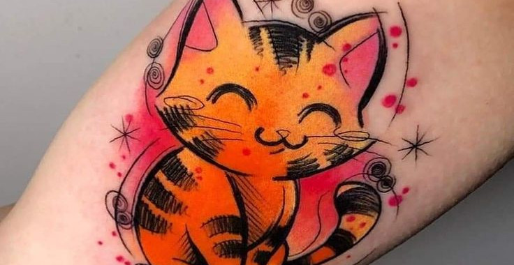 tatuagem de gatinho