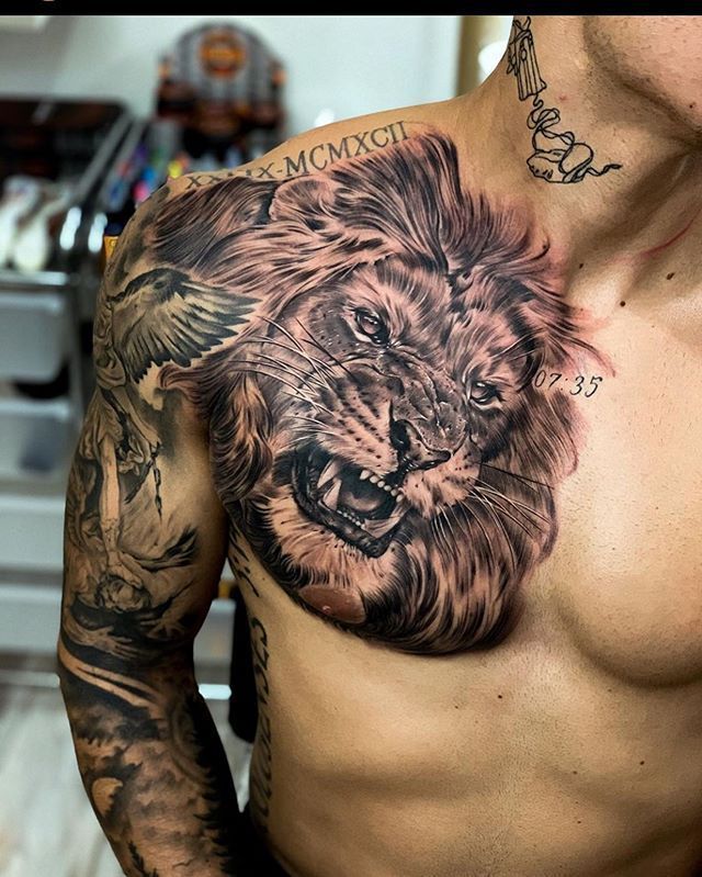 Tatuagem de Leão