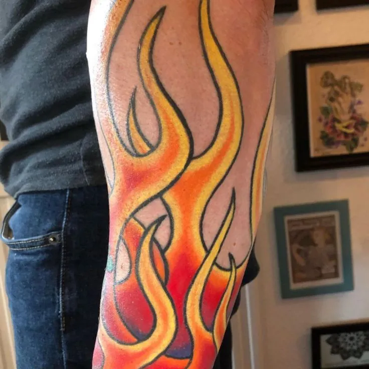 Popular Flame Tattoo